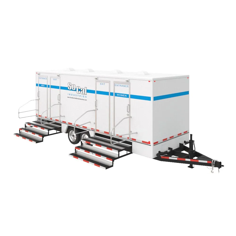 Luxury Restroom Trailer - Side View