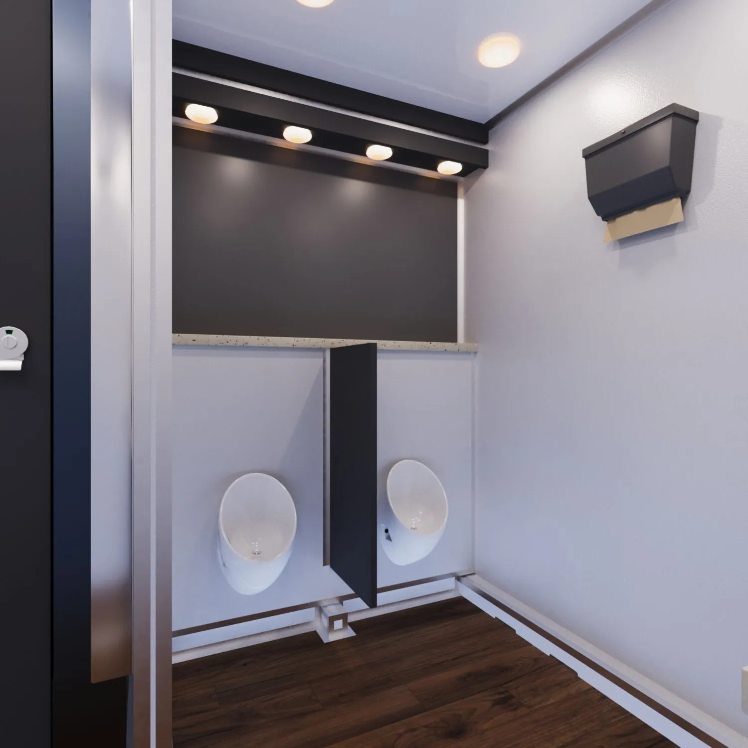 Luxury Restroom Trailer - Interior