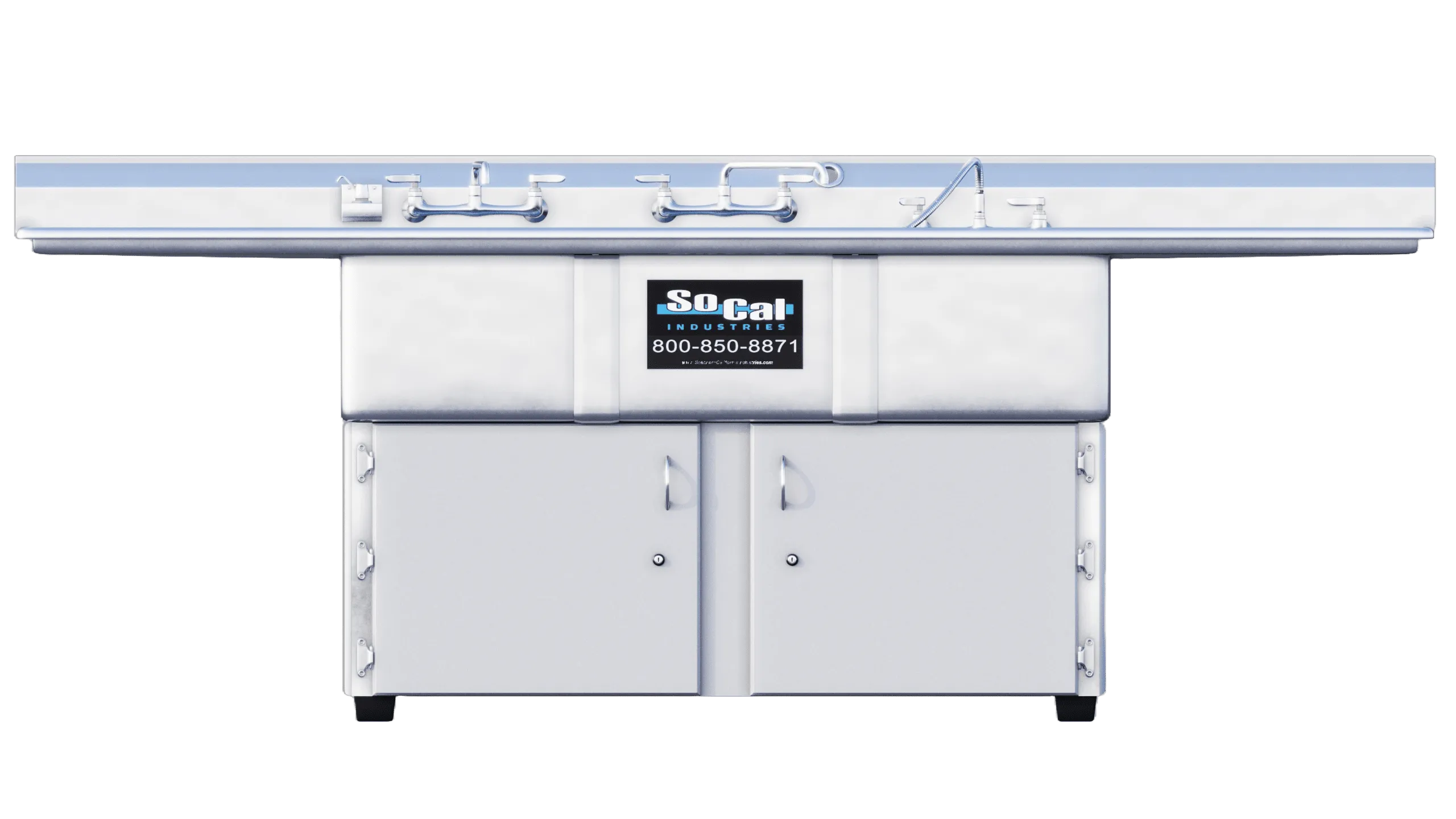 3-Compartment Hot/Cold Sink - Detail