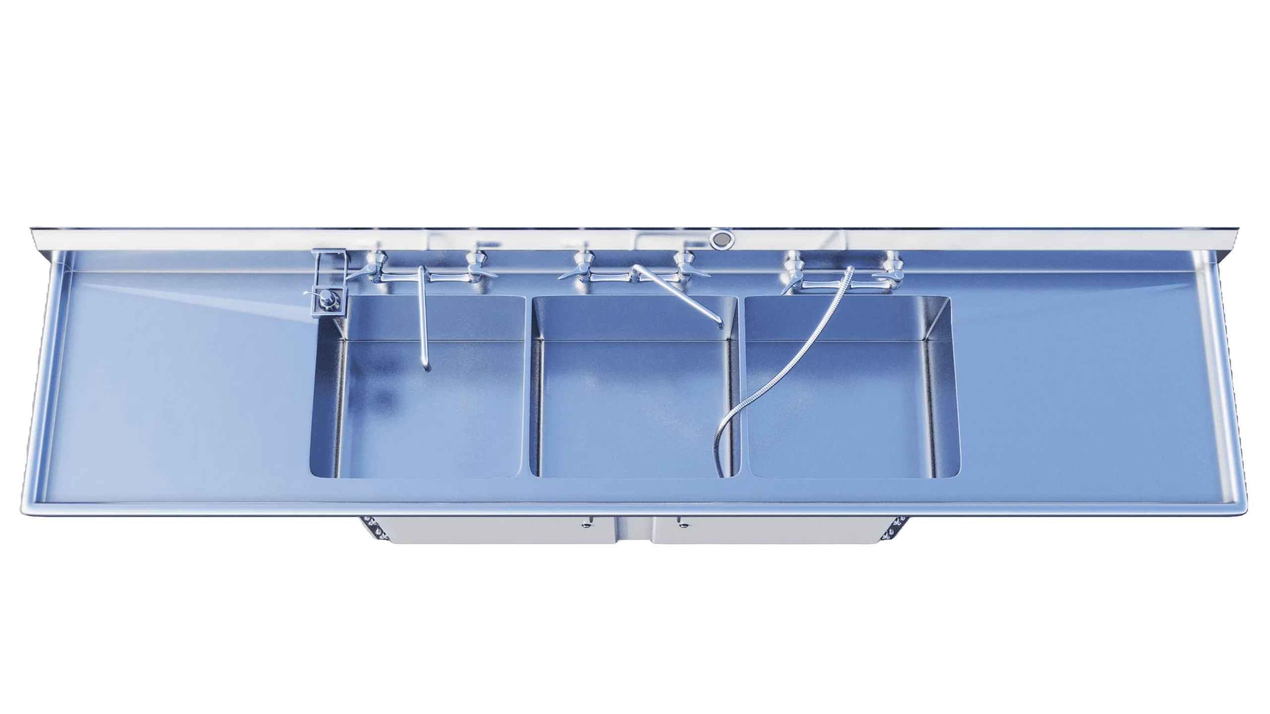 3-Compartment Hot/Cold Sink - Features