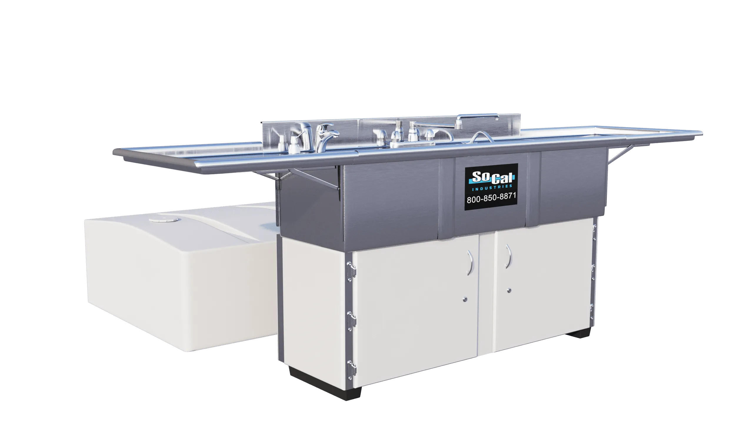 3-Compartment Hot/Cold Sink - View 6